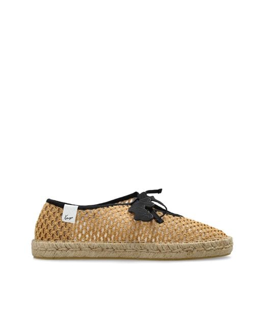 KENZO Brown Espadrilles With Logo
