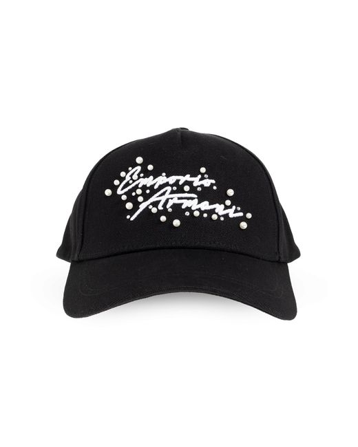 Emporio Armani Black Baseball Cap