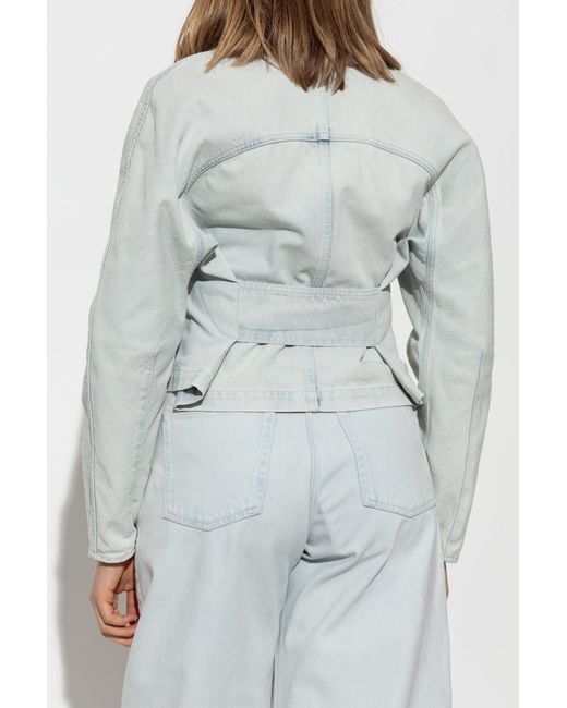 Alaïa White Denim Jacket