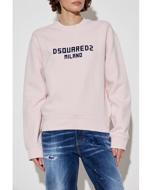 DSquared² Blue Sweatshirt With Logo