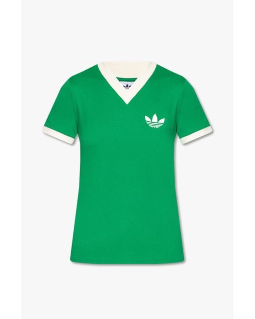 Adidas Originals Green T-shirt With Logo