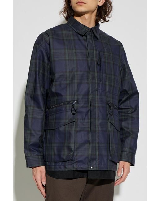 Comme des Garçons Blue Plaid Pattern Jacket for men