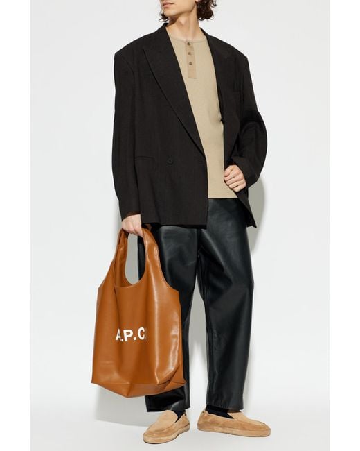 Lemaire Natural T-Shirt With A Crew Neckline for men