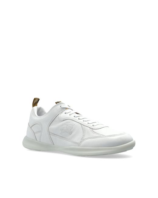 Burberry White Sports Shoes Matrix for men