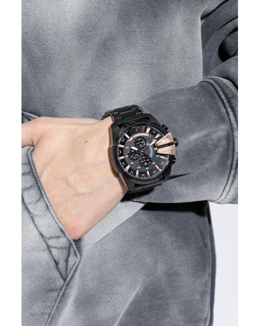 DIESEL Black 'Mega Chief' Watch for men