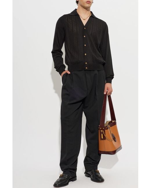 Versace Black 'Primo' Loafers for men