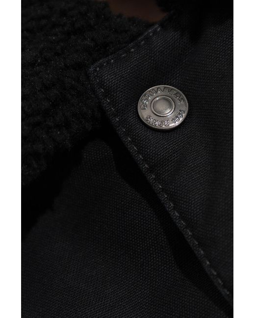 DSquared² Black Jacket With Collar