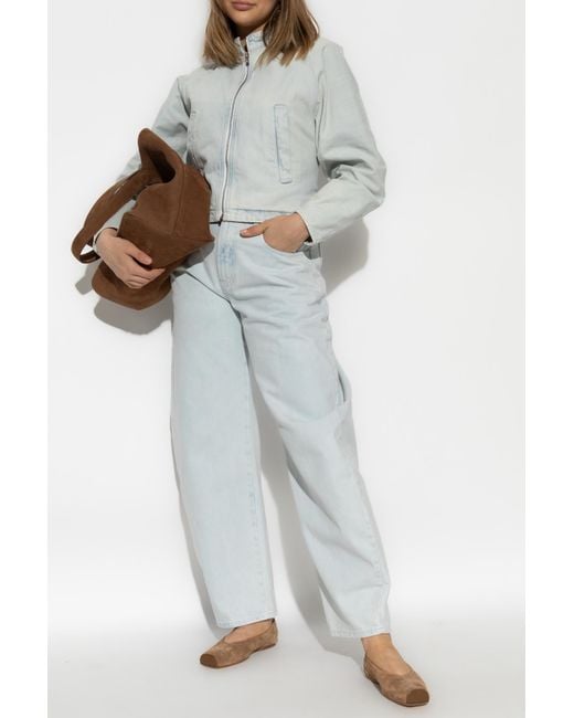 Alaïa White Denim Jacket