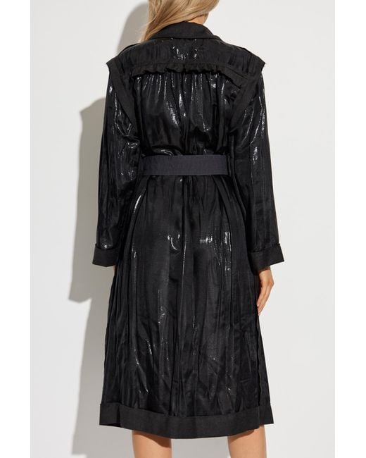 Maison Margiela Black Dress Made Of Combined Fabrics