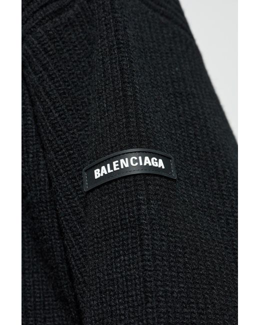 Balenciaga Blue Wool Sweater for men