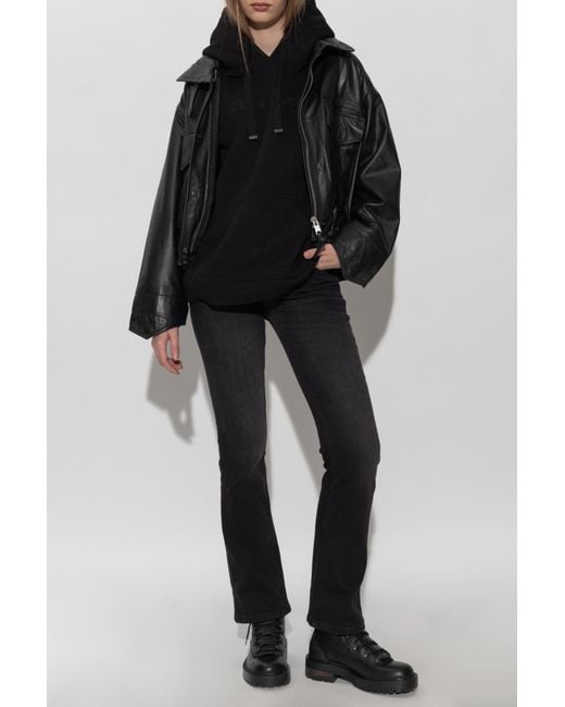 AllSaints Black 'Vision' Hoodie