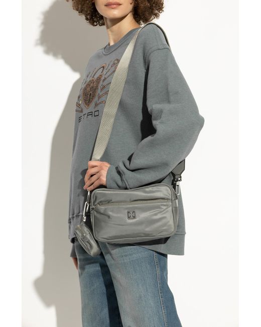 Tory Burch Gray Shoulder Bag 'Virginia'
