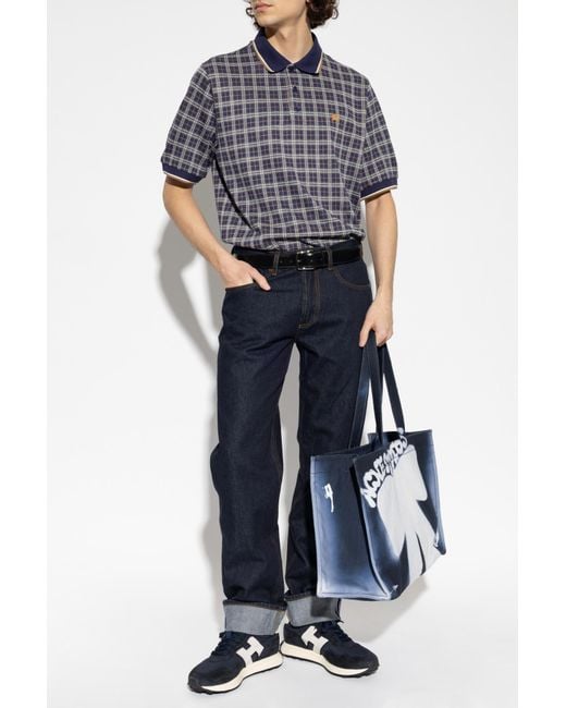 Burberry Blue Polo 'Pelham' for men