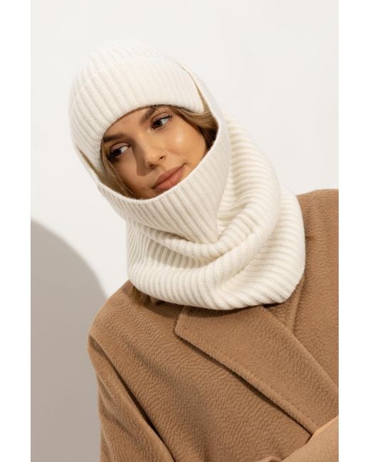 Lisa Yang Natural 'Martigny' Cashmere Beanie
