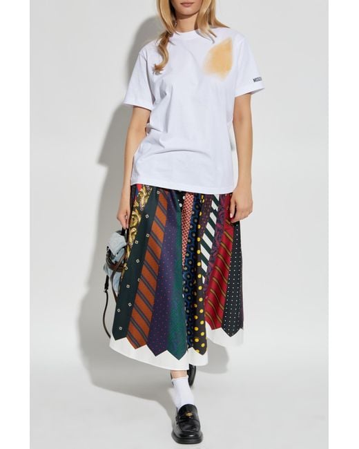 Moschino White T-Shirt With Print