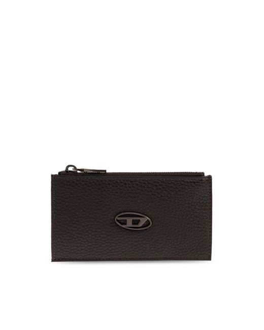 DIESEL Black Card Case 'Hissu Evo Card' for men