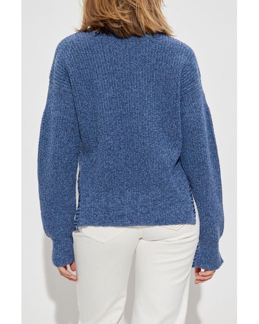 Marni Blue Wool Turtleneck