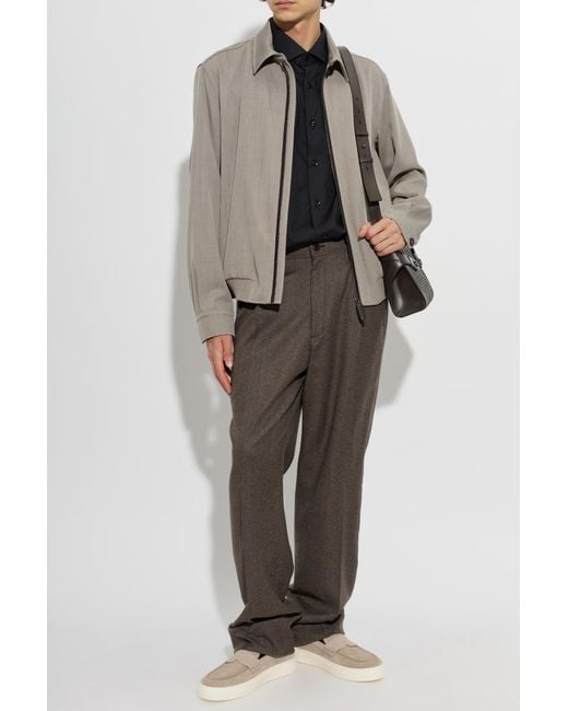 Brioni Gray Wool Jacket for men