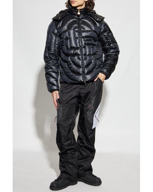 Casablanca Black Down Jacket With Detachable Hood for men