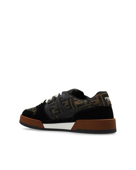 Fendi Black Sneakers With Logo for men