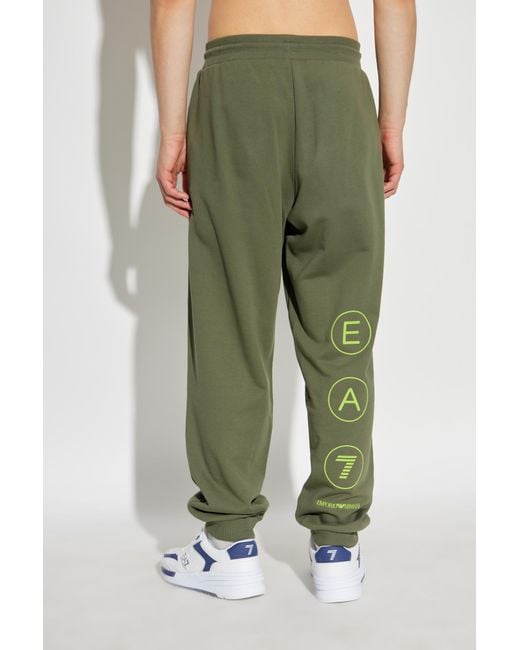 EA7 Green Hoodie for men