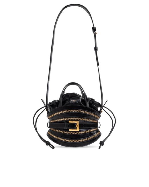 Balmain Black "Shuffle Mini" Handbag