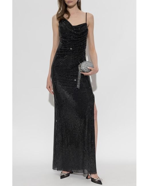 Self-Portrait Black Dress With Shimmering Sequins