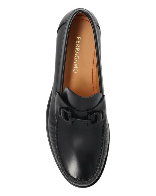 Ferragamo Black Loafers Shoes for men