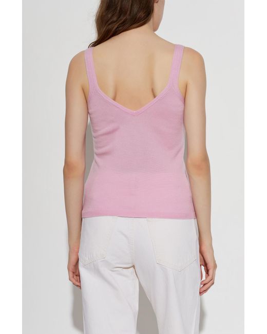 Posse Pink Wool Top 'Petra'