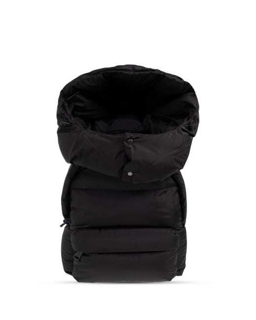 Moncler Black Backpack With Logo Patch for men