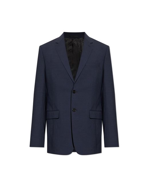 Theory Blue Blazer With Open Lapels for men