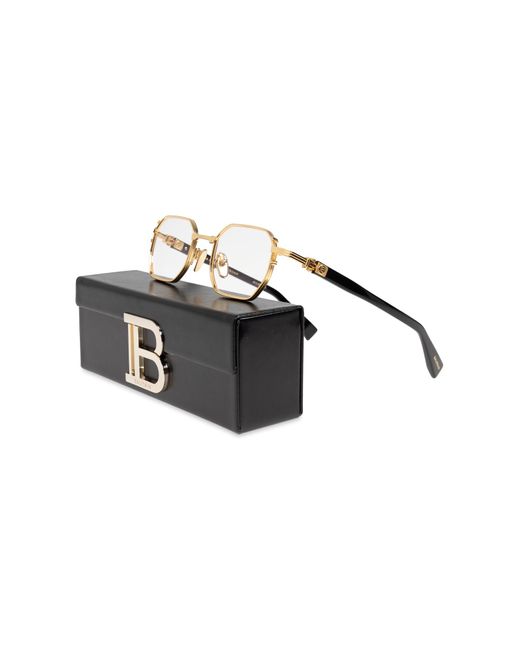 Balmain Metallic Prescription Glasses Saint Jean Ii