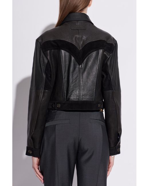 Versace Black Leather Jacket