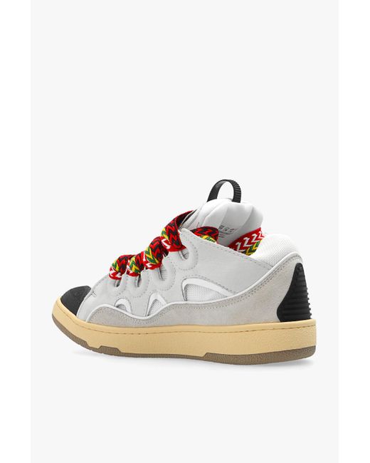 Lanvin White ‘Curb’ Sneakers