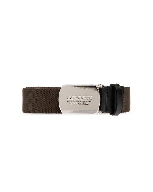 DSquared² Brown Belt With Logo for men