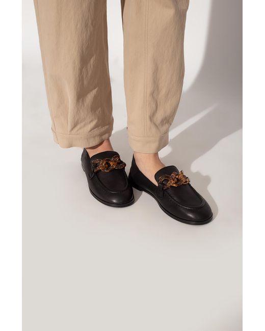 See By Chloé Leather Loafers in Black - Lyst