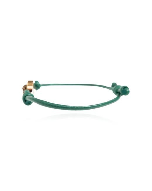 Versace Blue Leather Bracelet