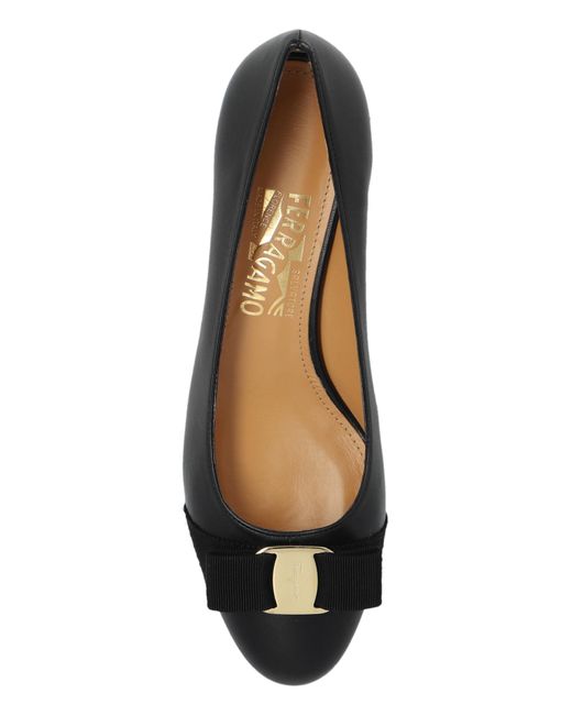 Ferragamo Black 'Vara' High-Heeled Shoes