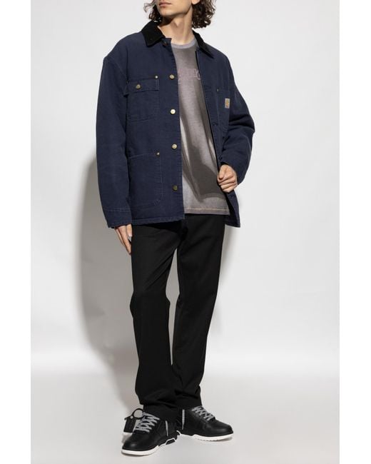 Carhartt Blue Insulated 'Chore' Jacket for men