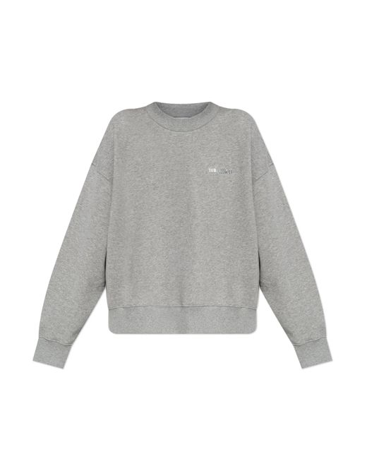 The Attico Gray Sweatshirt With Logo