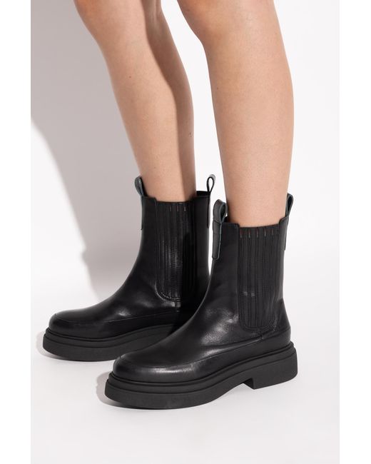 Paul Smith Black Leather Ankle Boots