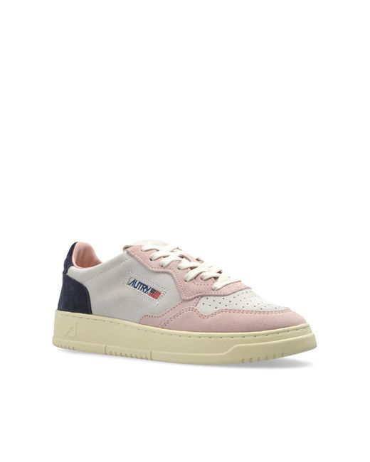 Autry Pink "Medalist Low" Sports Shoes