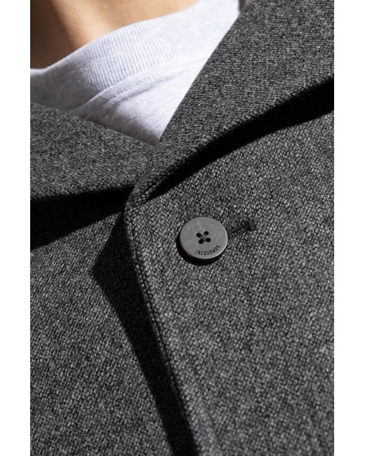 Jacquemus Gray Wool Coat for men