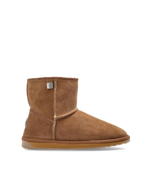 EMU Brown Snow Boots "Platinum Stinger Slim Mini"
