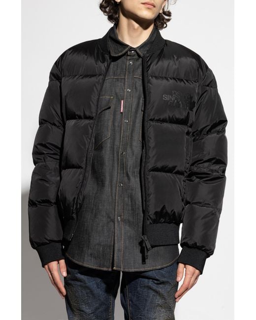 DSquared² Black Down Jacket for men