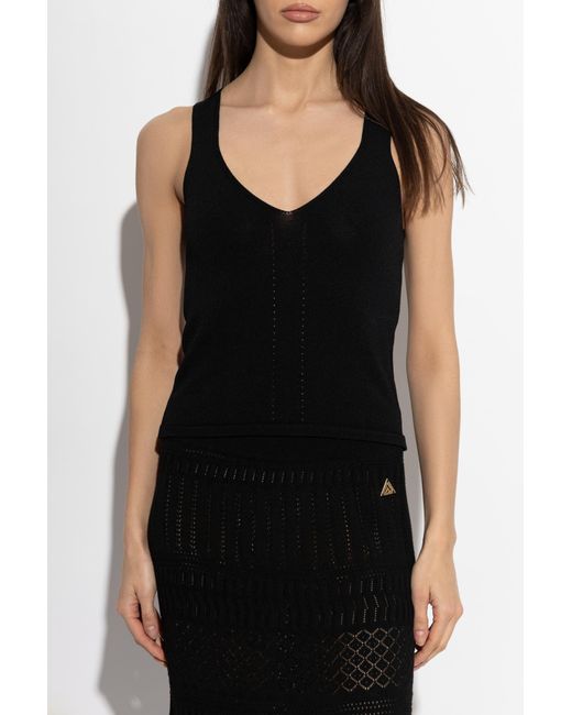 Akep Black Strappy Top