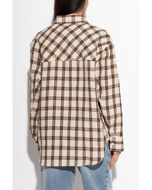 Rohe Blue Checked Pattern Shirt