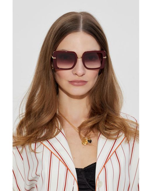 Dolce & Gabbana Red Sunglasses