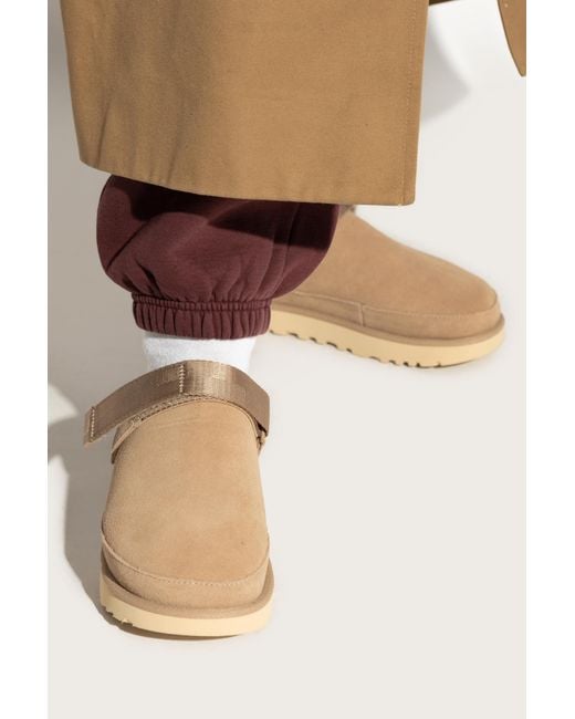 Ugg Brown 'Goldenstar' Slides