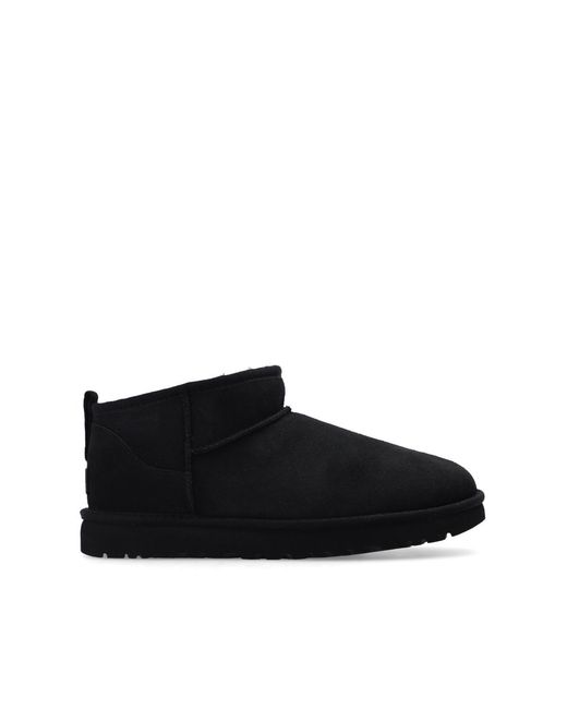 Ugg Black 'Classic Ultra Mini' Snow Boots